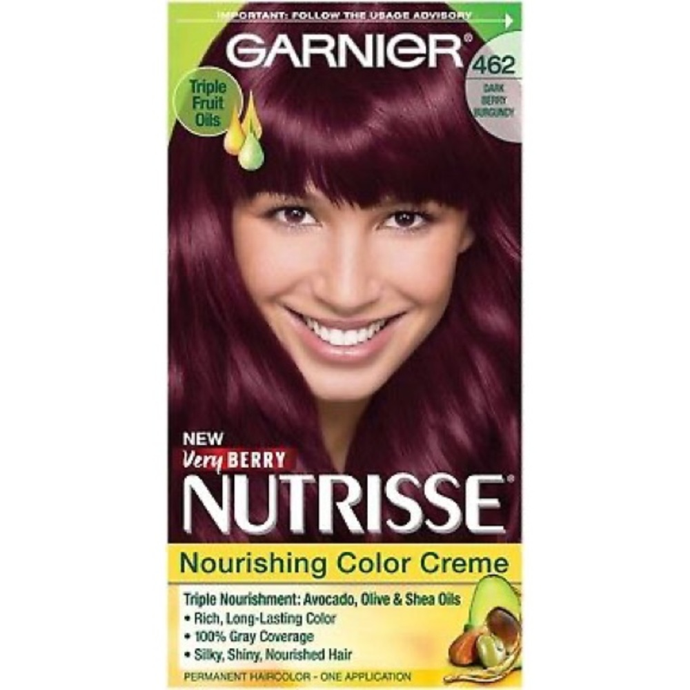 GARNIER💥NUTRISSE NEW VERY BERRY 462 DARK BERRY BURGUNDY 💥